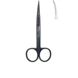 Ножницы черные изогнутые 12см, 131-215-TN (Wagner), МЕДЕНТА