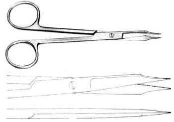 Ножницы прямые (зауженное лезв.) 13см Goldman-Fox, 131-212-P, МЕДЕНТА