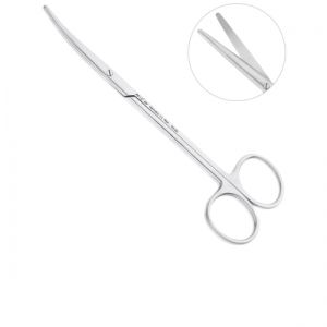 Ножницы 14,5 см изогнутые, тупой кончик Metzenbaum