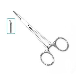 Зажим "Москит" изогнутый по плоскости (125 мм) П-17-142