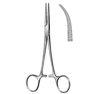 Зажим "Москит" изогнутый по плоскости (150 мм) П-17-312*