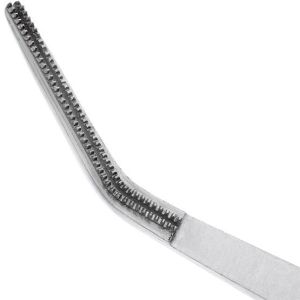 Пинцет атравматичный 15 см изогнутый De Bakey (HLW 22-35)