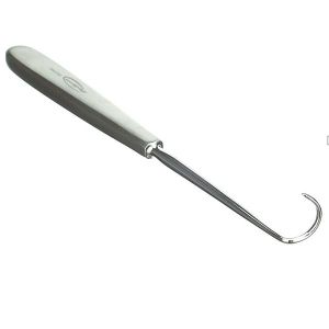 Инструмент для наложения швов, изогнутый влево, 20см