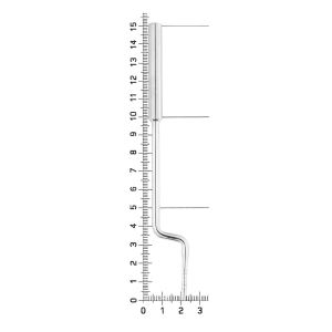 Остеотом 2,8 мм Bajonett Konkav (HLW 40-80)