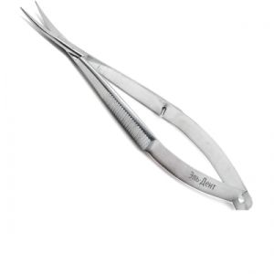 Ножницы 140 мм изогнутые микрохирургические Castroviejo ТВС