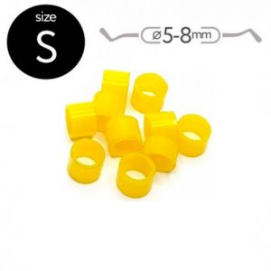 Маркировочные кольца для инструментов р-р S (d5-8мм), желтые (50шт.)