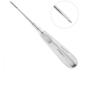 Люксатор прямой 3 мм (удлинённый, с остр. овал. выемкой))