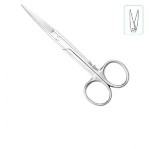 Ножницы 140 мм прямые с двумя острыми концами