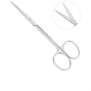 Ножницы 12 см прямые, тупой кончик Metzenbaum