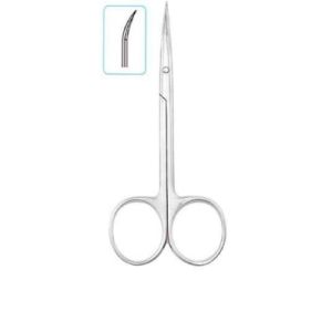 Ножницы глазные вертикально-изогнутые – 113 мм. П-13-460. Sammar