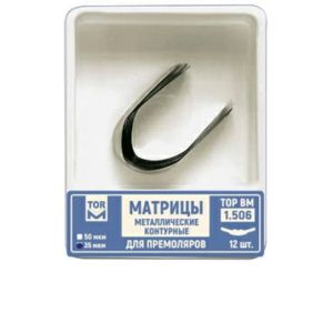 ТОР-1.506 35 мкм Матрицы металлические контурные для премоляров форма 12 шт.