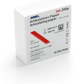 Копирка HANEL 200 мкм (18x50 мм) красная 300 шт