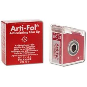 Артикуляционная фольга Bausch Arti-Fol BK 21, красная, 8мкм, 20мх22мм, односторонняя