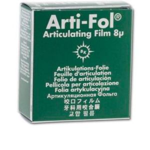 Артикуляционная фольга Bausch Arti-Fol BK 26 зеленая, двухсторонняя, 8 микр, 20мх22мм
