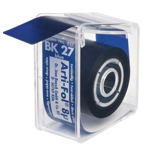 Артикуляционная фольга Bausch Arti-Fol BK 27 синяя, двухсторонняя, 8 микр, 20мх22мм