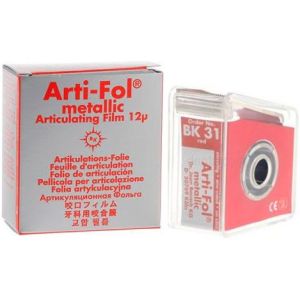 Артикуляционная фольга Arti-Fol BK 31, красная, 12мкрн, 20мх22мм