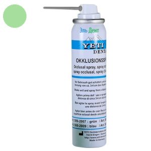 Копирка-спрей Occlusal Spray зеленый 75 мл, Yeti