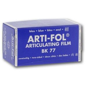 Фольга артикуляционная BK 77 Arti-Fol 8 мкм, 75мм х 15м, синяя, двусторонняя, Bausch