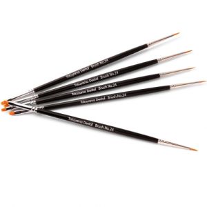 Кисть для моделирования композитов (5шт.) 2-сторон. Токуяма