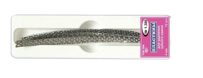 ТОР-1.386 Пластины для удаления зубного камня 12 шт