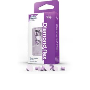 Диски полировочные фетровые угловые Diamond Flex 8/12мм для финишного блеск (24 шт.+1 мандрель), FGM