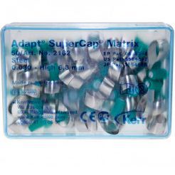 2162 Матрицы стальные SuperCap Matrices Dead-Soft (50 шт, стальные 0,03, высота 6,3 мм) Kerr