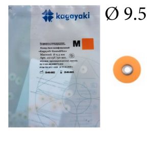 Диски "Kagayaki RoundFlex M" жесткие 2213F, d9,5мм, мягкий (оранжевый), 50 шт.