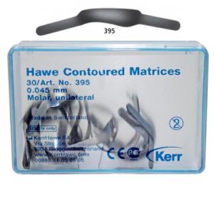 395 Матрицы преконтурные односторонние для моляров унилатеральные 30шт. Kerr Hawe