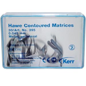 395 Матрицы преконтурные односторонние для моляров унилатеральные 30шт. Kerr Hawe