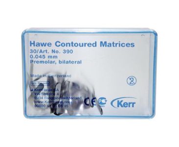 390 Матрицы металлические контурные для премоляров билатеральные Kerr Hawe