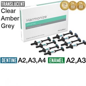 Harmonize Набор Advanced Kit Syringe 8шпр. (э.А2,А3,д.А2,А3,А4, прозрачный, прозрачный янтарный, прозрачный серый) 36635, Kerr
