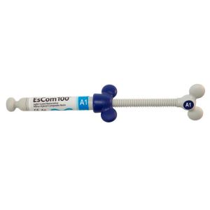 Escom 100 цвет A1, шприц (4гр.) световой композит эском, Spident