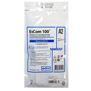Escom 100 цвет A2, шприц (4гр.) световой композит эском, Spident