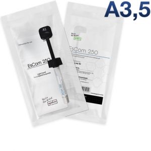 EsCom 250 A3.5, шприц 4г-наногибридный композит с диоксидом циркония, Spident