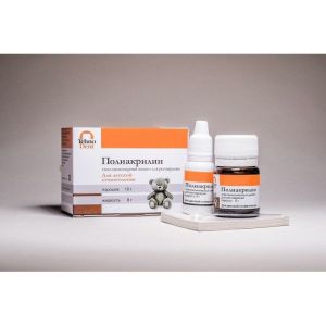 Полиакрилин детский A3 для реставрации, (порошок 10гр + жидкость 8гр), Технодент