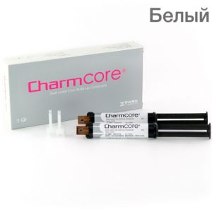 CharmCore цв.Белый-цемент двойного отверждения (2кар.х5мл,20 нас,20канюль), DentKist