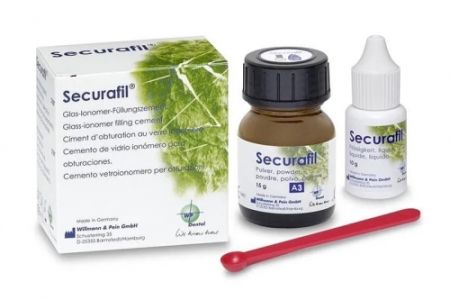 Securafil стеклоиномерный цемент А3 (порошок 15 г, жидкость 10 г), Willmann&Pein