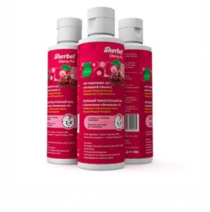 Гель для фторирования SHERBET APF с витамином Е (1-4 минуты), Вишневый пирог, 500мл