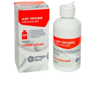Порошок "Аэр Профи", Классик (63 мкм), Тропик 300 мл, "НКФ Омега-Дент"