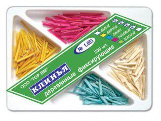 ТОР-1.083 Клинья деревянные ассотри (4*50 шт.)