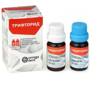 Трифторид-материал для глубокого фторирования эмали и дентина, Омегадент