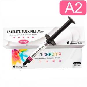НАБОР №4 Estelite Bulk Fill Flow A2 шприц 3 г. 12713 + Omnichroma шпр.4г (2,2мл)- реставрационная система из одного шприца, Tokuyama