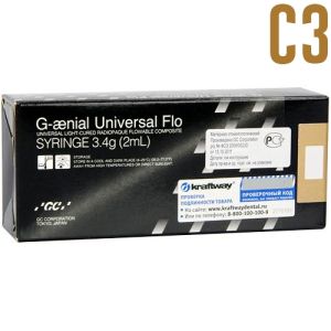 G-aenial Universal FLO C3, 2мл.(3,4г), насадки для шприца, колпачок, GC