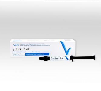 ДентЛайт Флоу А2 текучий композитный материал светового отверждения, 2гр, ВладМиВа