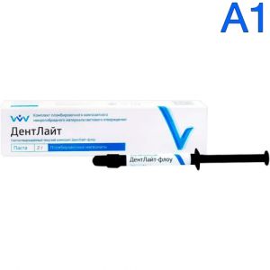 ДентЛайт Флоу А1 текучий композитный материал светового отверждения, 2гр, ВладМиВа