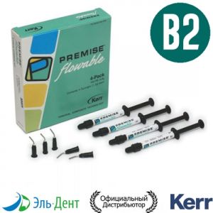 Premise Flowable- набор (B2 4шт. х 1,7мл + 40 насадок) №33385 KERR