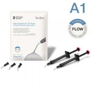 Neo Spectra ST FLOW оттенок А1 шприц (1.8г.х2шт.), светоотверждаемый реставрационный материал, 11231915126, Dentsply Sirona
