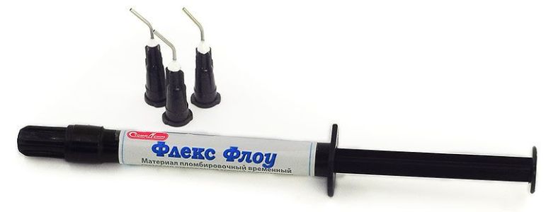 Флекс флоу материал пломбировочный временный (набор 1 шпр 2 г) СтомаДент
