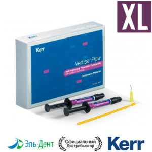 Vertise Flow XL, (2 шприца по 2гр) самопротравливающий жидкий композит, 34408, Kerr