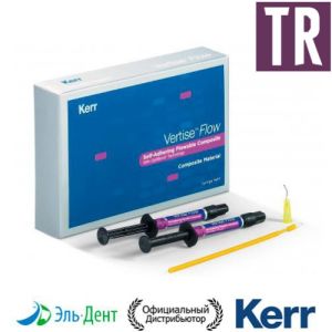 Vertise Flow Tr, (2 шприца по 2гр) самопротравливающий жидкий композит, 34409, Kerr